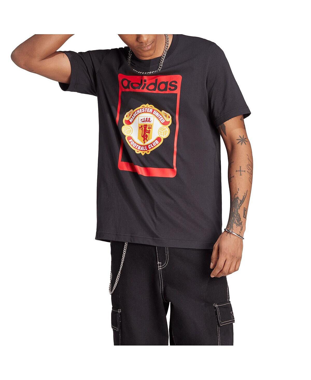 

Мужская черная футболка Manchester United Club adidas, Черный