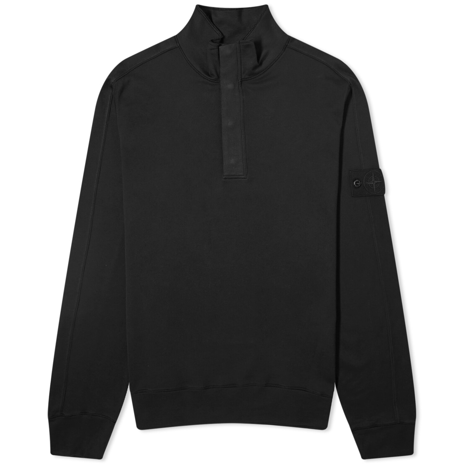 

Толстовка Stone Island Ghost Half Zip Sweat, черный