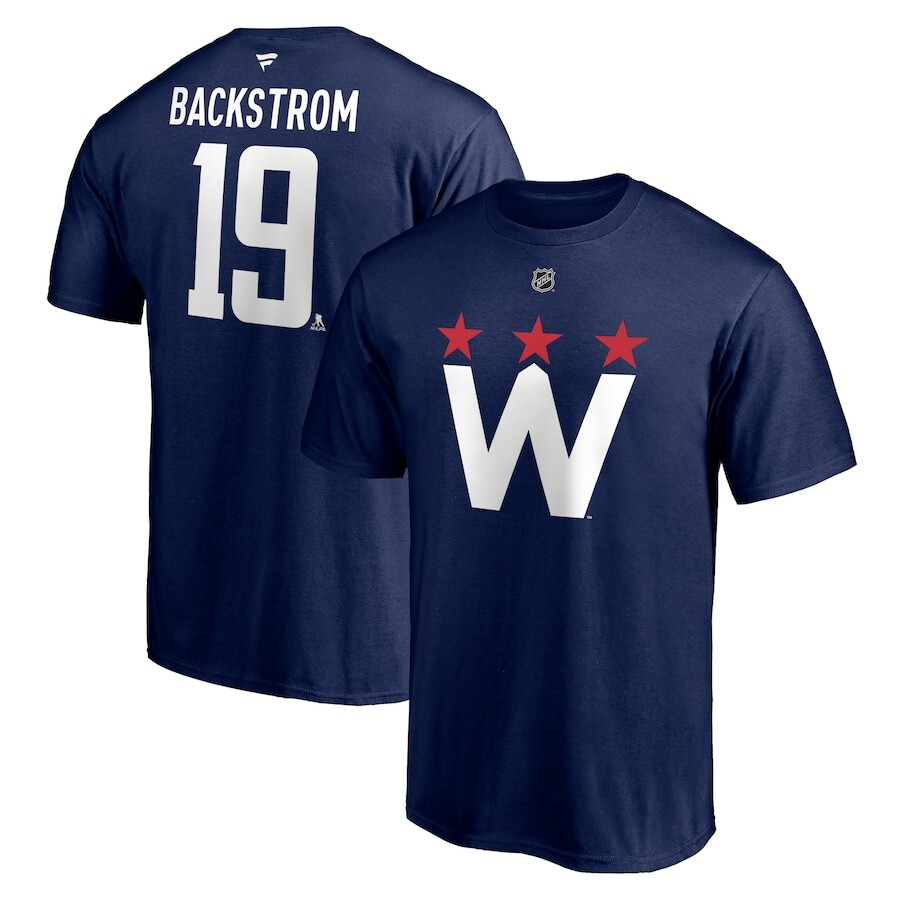 

Футболка с именем и номером Fanatics Branded Washington Capitals, нави