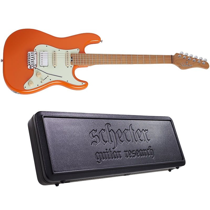 цена Электрогитара Schecter Nick Johnston Traditional H/S/S Atomic Orange Electric Guitar + Hard Case