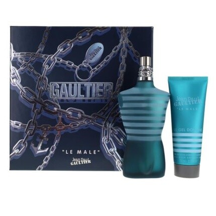 

Jean Paul Gaultier Le Male 125ml Eau de Toilette and 75ml Shower Gel Gift Set for Men, Серый