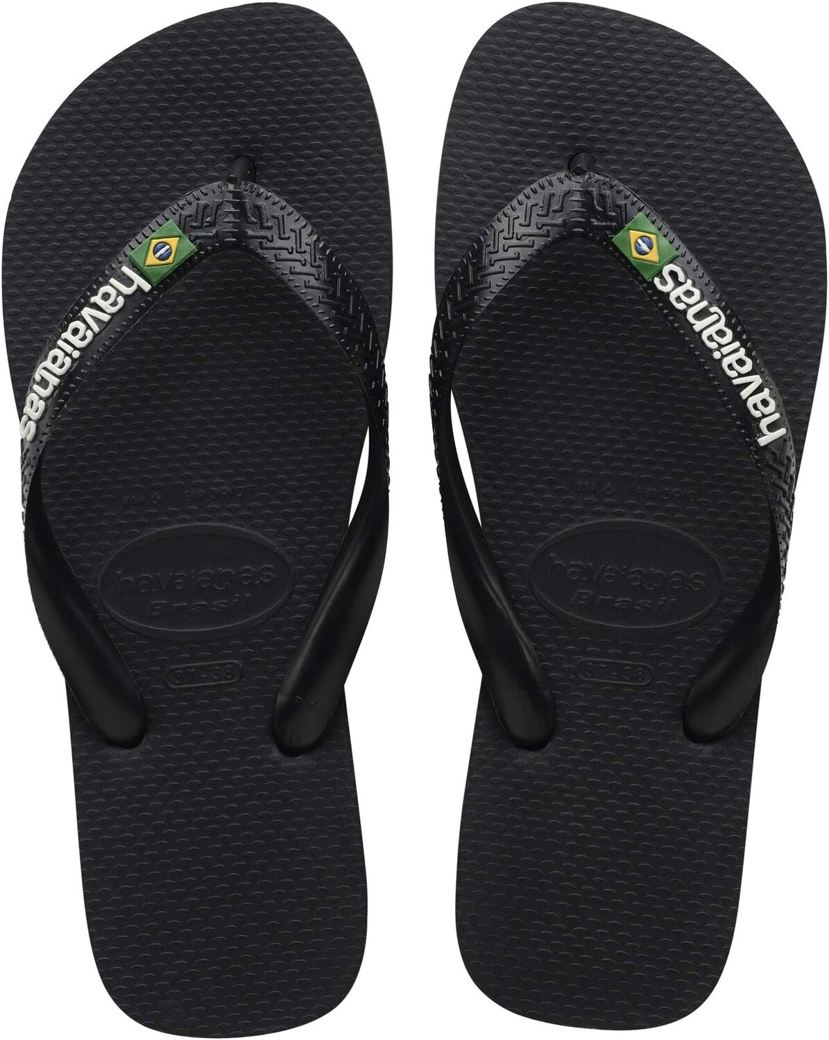 

Шлепанцы Brazil Logo Flip Flop Sandal Havaianas, цвет Black/Black