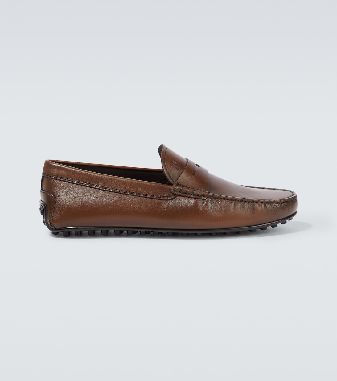 

Замшевые лоферы City Gommino Tod's, коричневый