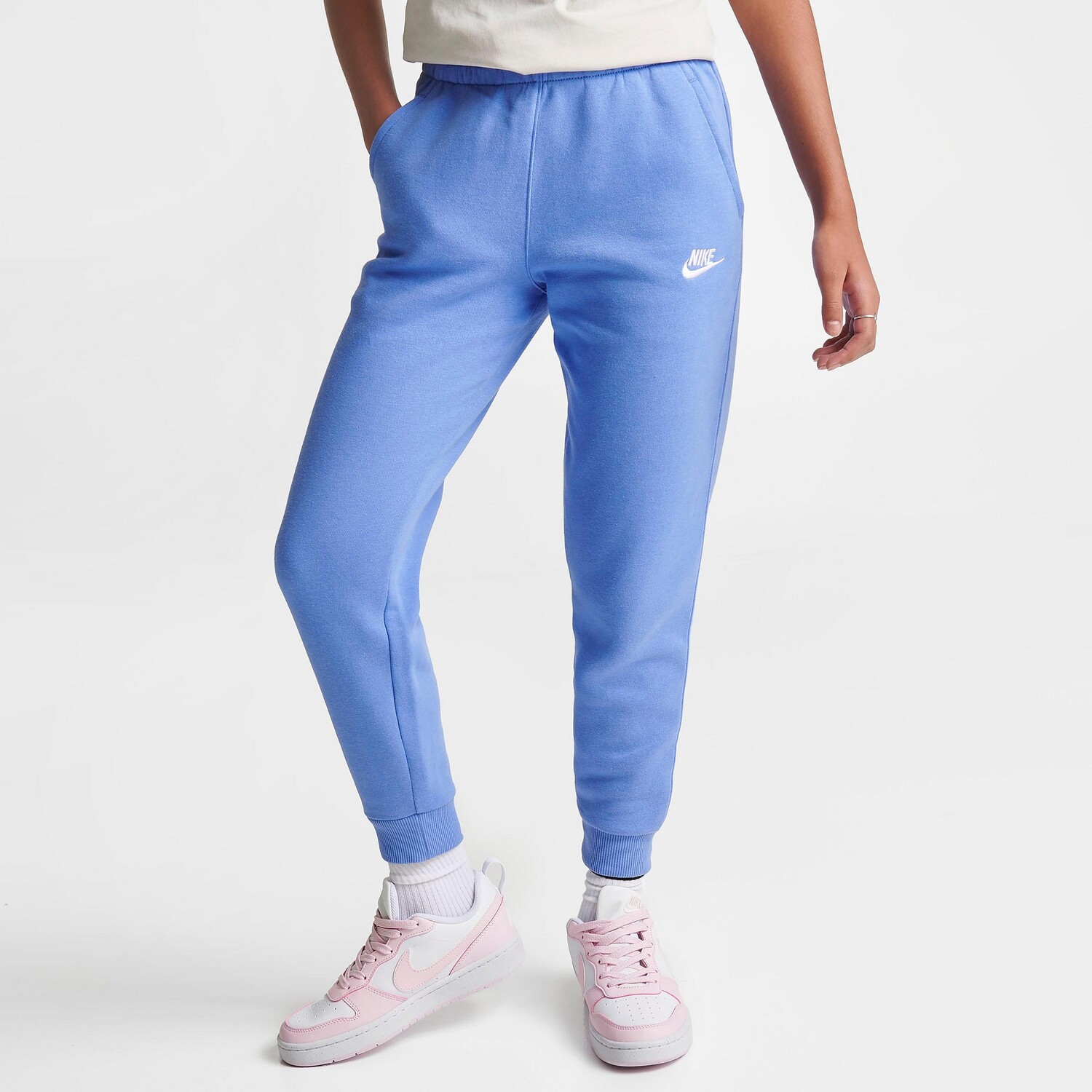 

Флисовые спортивные штаны Nike Sportswear Club для девочек, синий