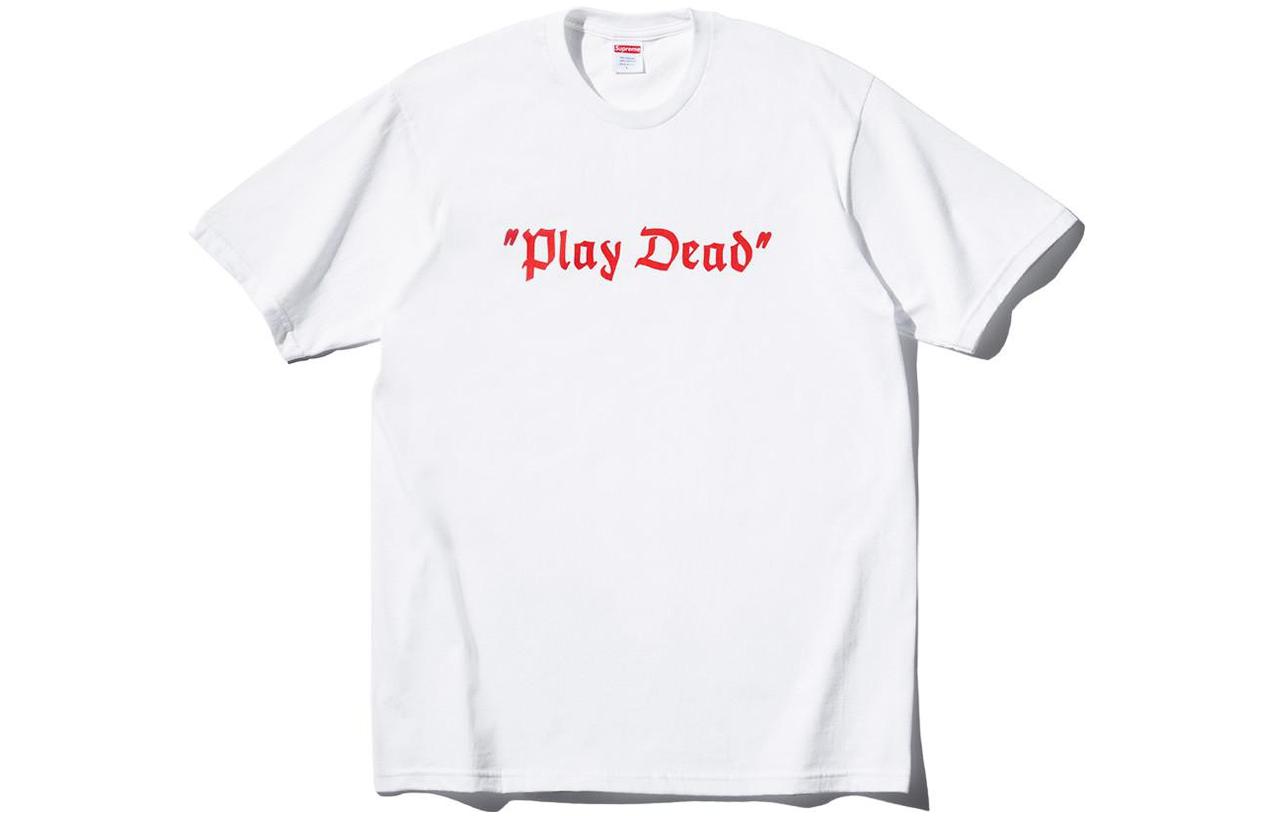 

Белая футболка Supreme Play Dead