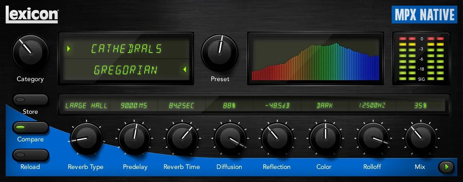 

Плагин Lexicon MPX Native Reverb
