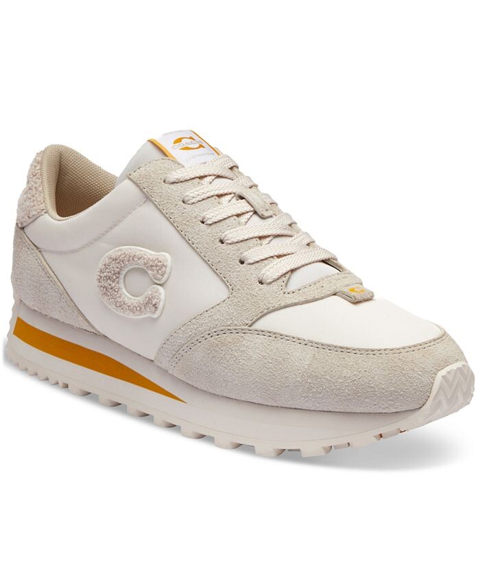 

Женские кроссовки для бега "C" на шнуровке COACH, цвет Steam/ Chalk Suede