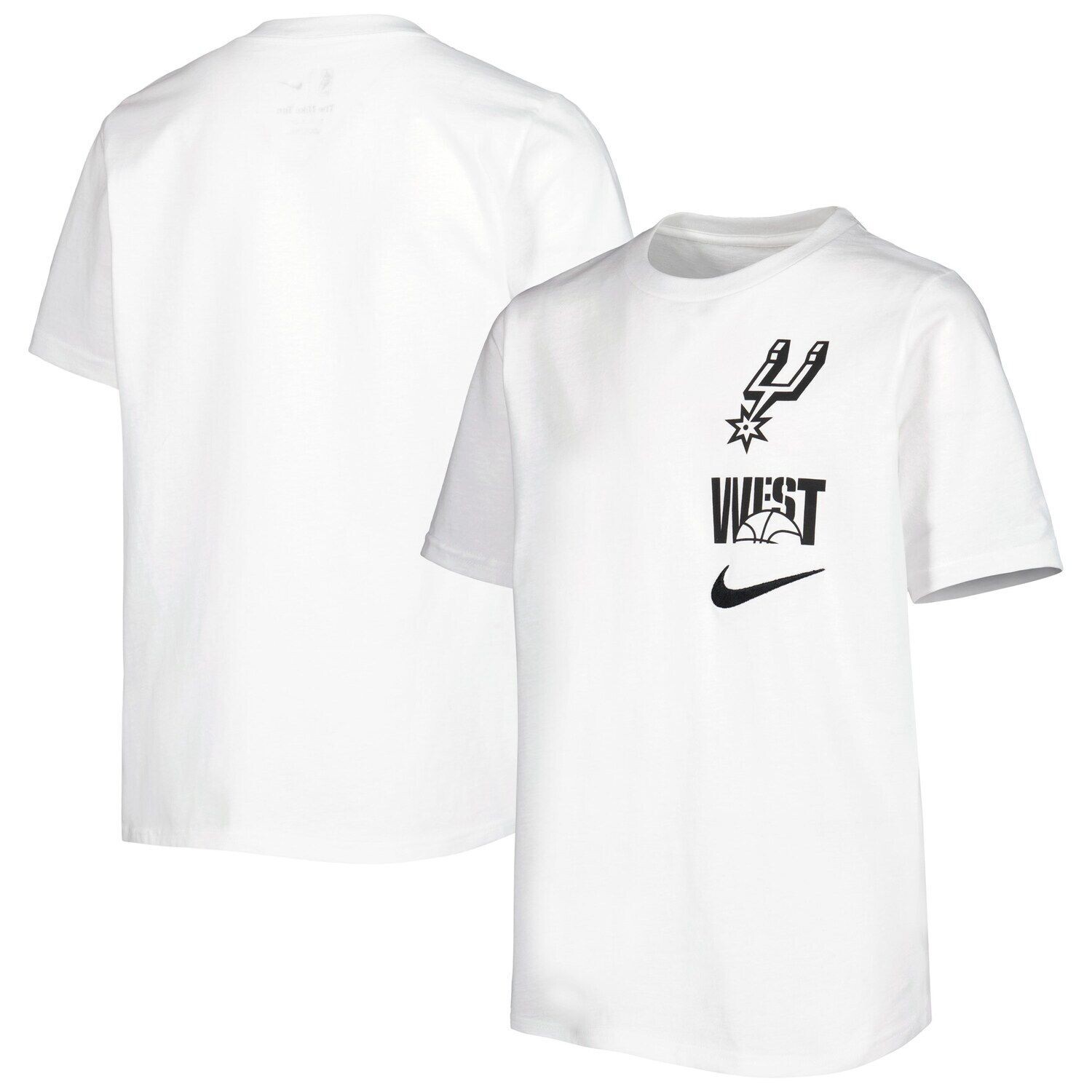 

Молодежная белая футболка Nike San Antonio Spurs Vs Block Essential Nike