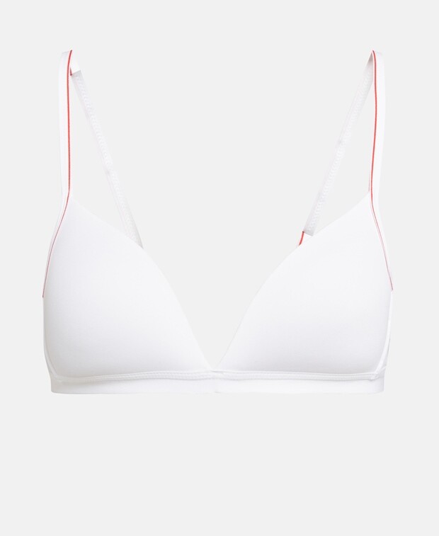 

Треугольный бюстгальтер, чашка А Boss, белый