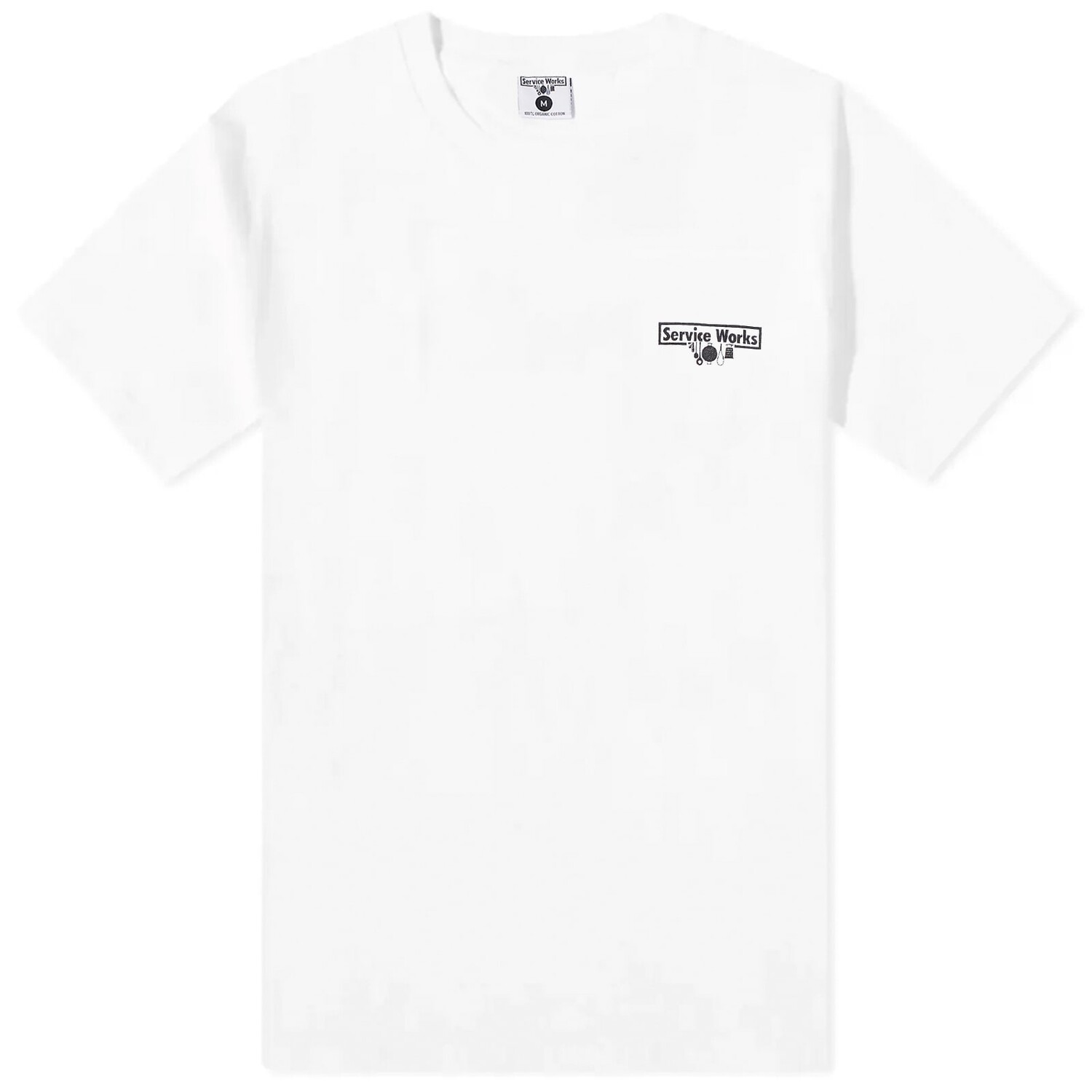 

Футболка Service Works Wine Spill T-Shirt, белый