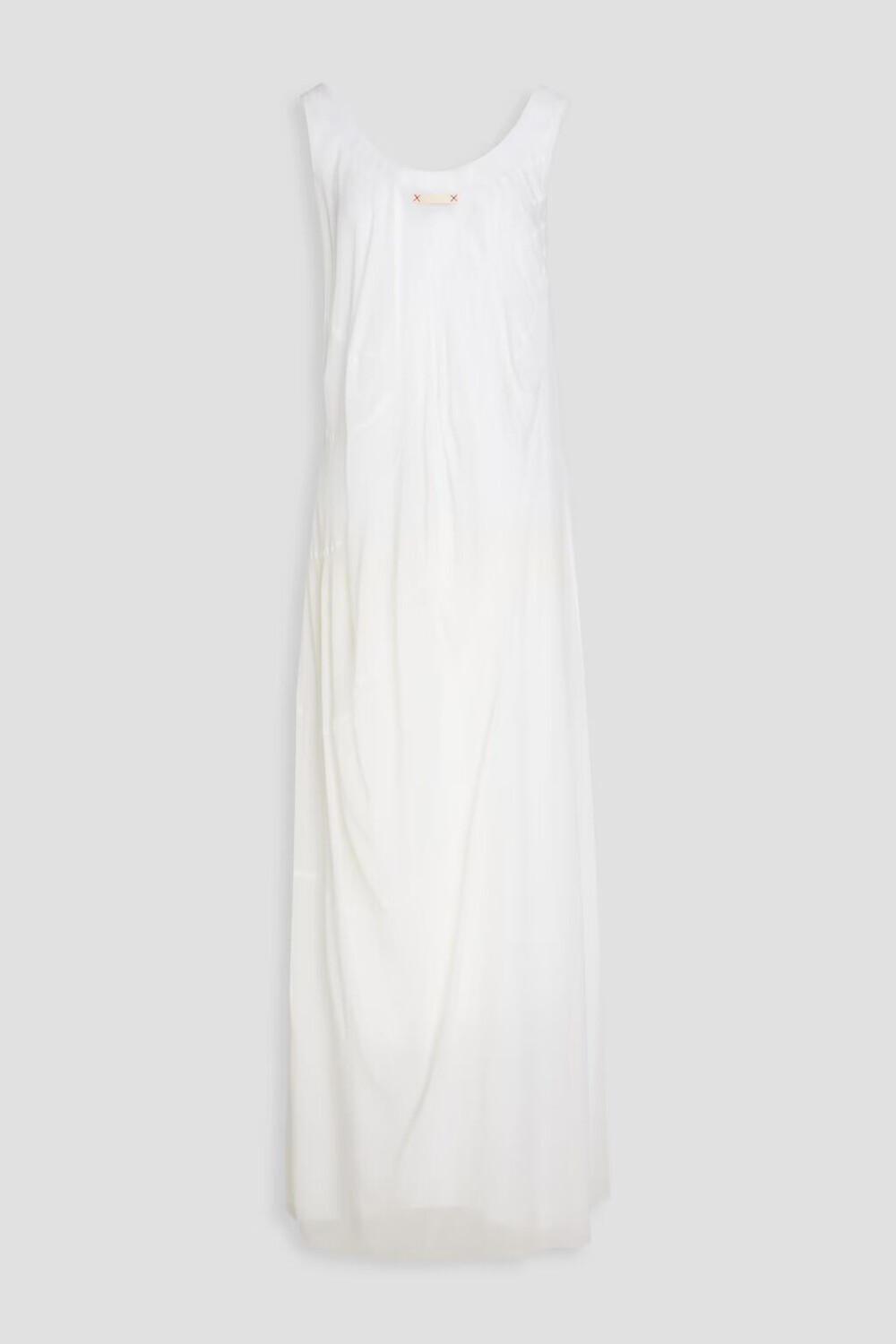 

Платье макси из шелкового жоржета Maison Margiela, цвет Off-white