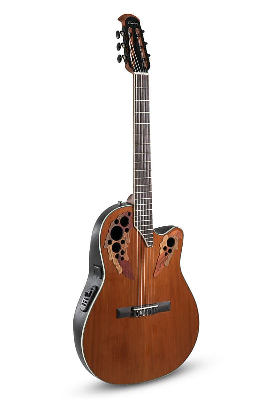 Акустическая гитара Ovation CE44C-4A Celebrity Elite Mid Depth Nylon 6-String Acoustic-Electric Guitar w/Gig Bag