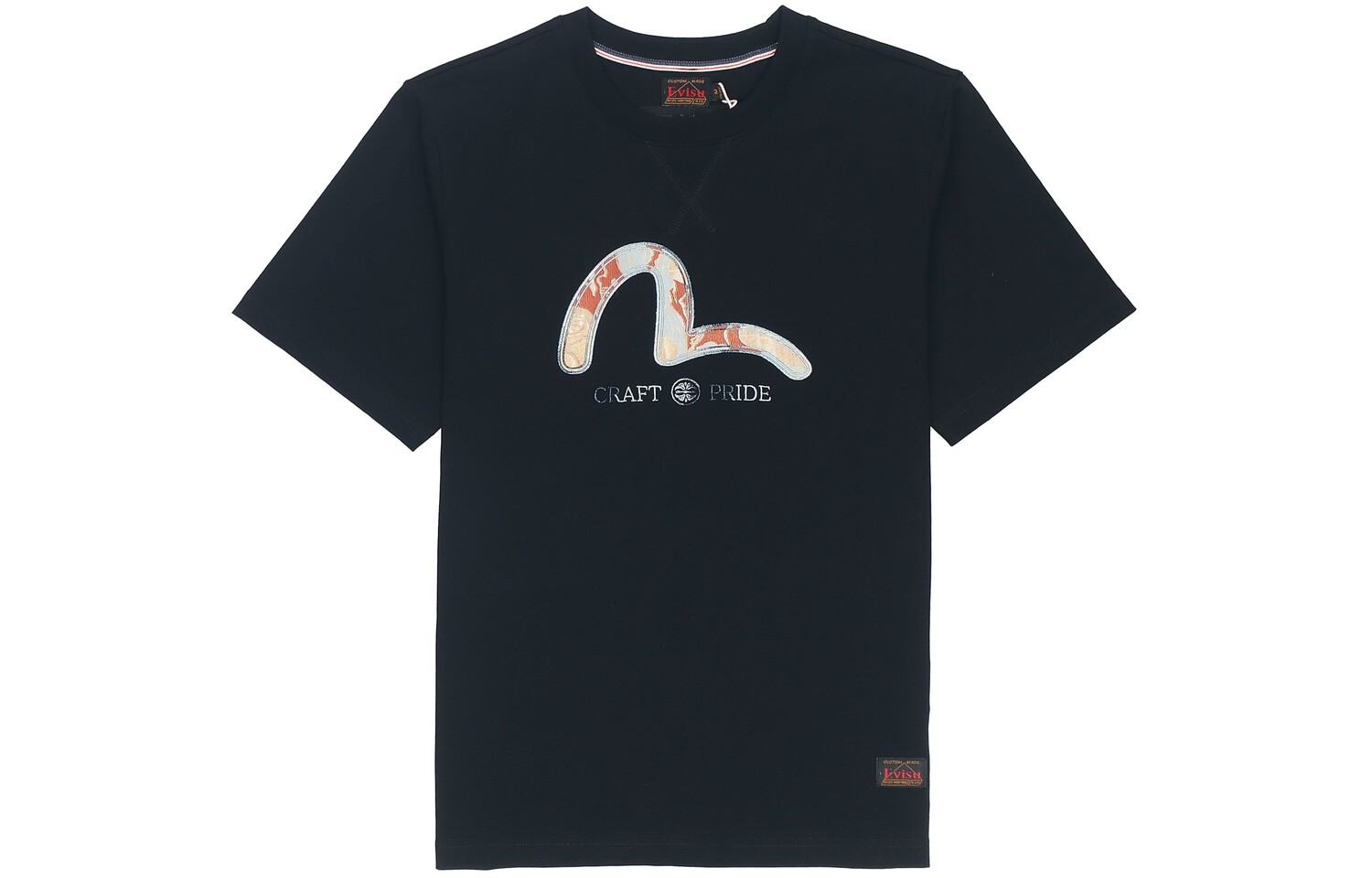 

Футболка мужская черная Evisu, черный