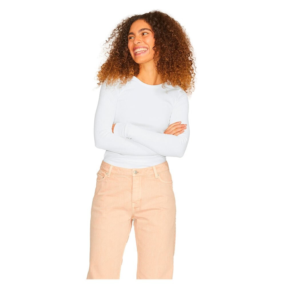 

Футболка с длинным рукавом Jack & Jones Freya Rib JJXX, белый