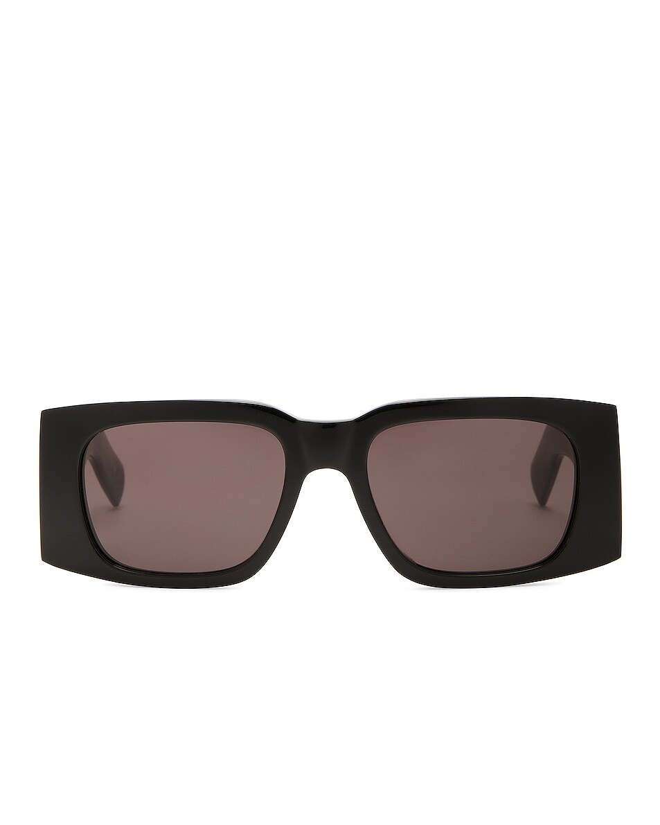 

Солнцезащитные очки Saint Laurent Rectangular, черный