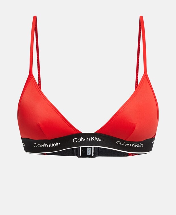 

Бикини-топ Calvin Klein, кирпично красный