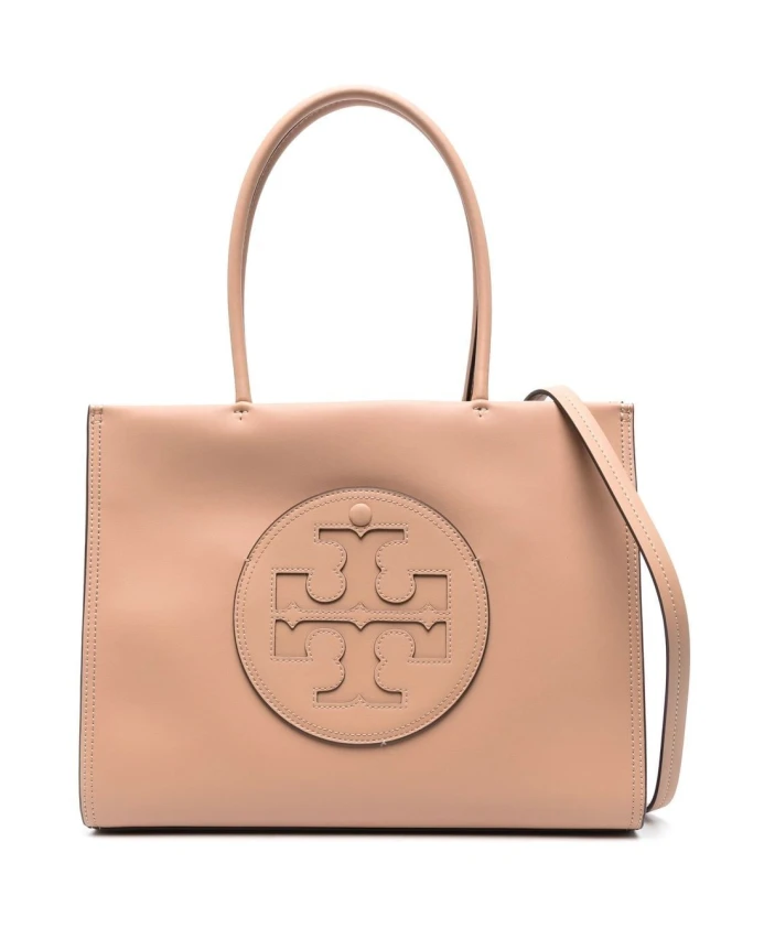 

Сумки с коричневой нашивкой логотипом Tory Burch, розовый
