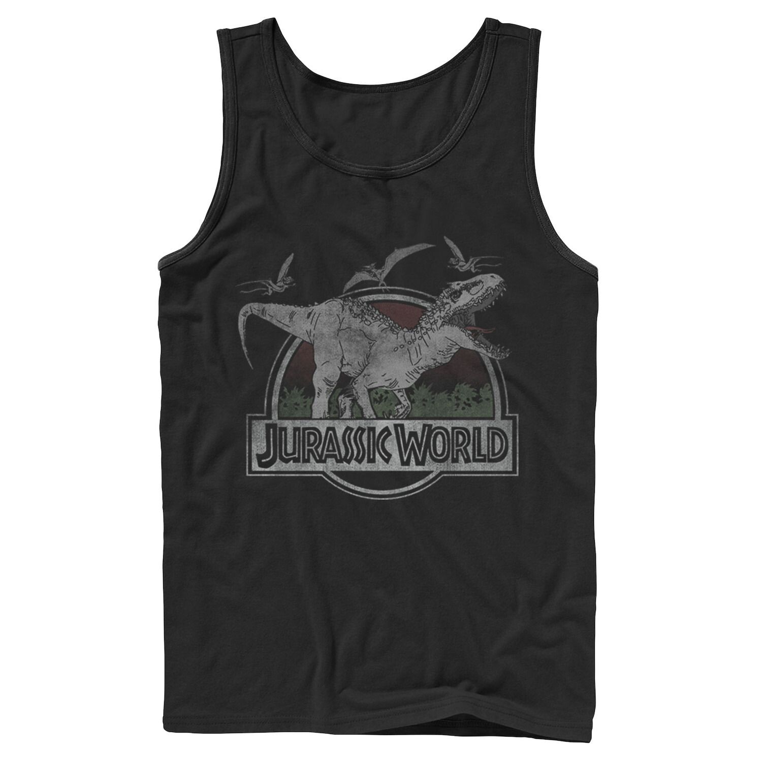 

Мужская майка с графическим логотипом и логотипом Jurassic World T-Rex Dinosaurs Licensed Character