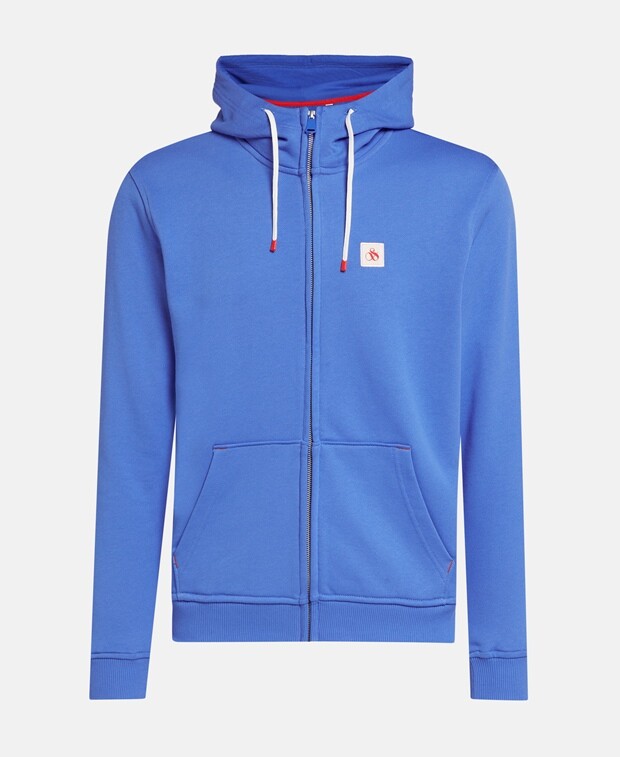 

Толстовка органик с капюшоном Scotch & Soda, цвет Royal Blue