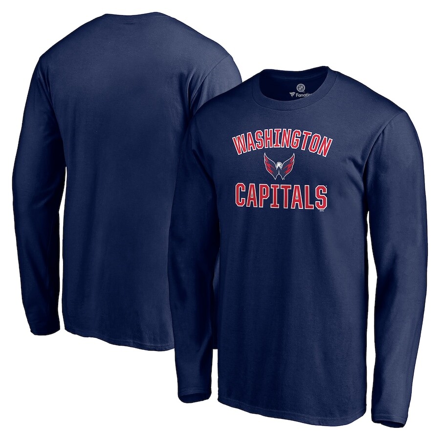 

Футболка с длинным рукавом Fanatics Branded Washington Capitals, нави