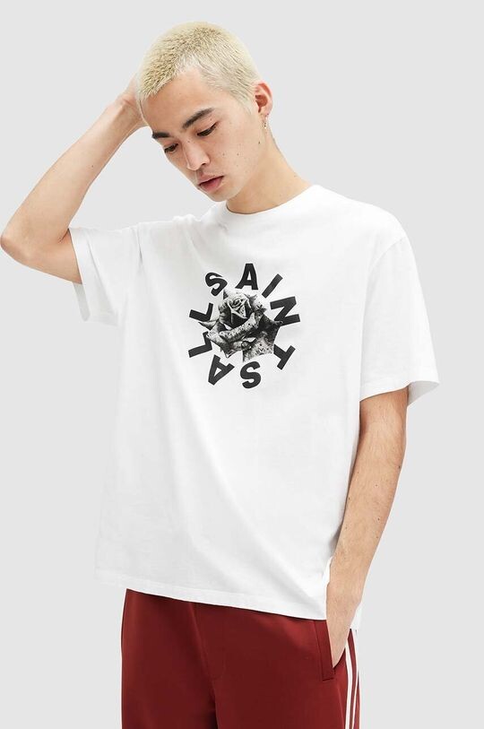 

Хлопковая футболка DAIZED SS CREW AllSaints, белый
