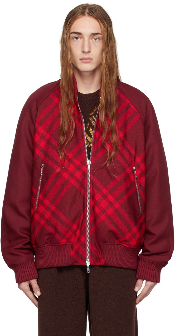 

Красный двусторонний бомбер Burberry