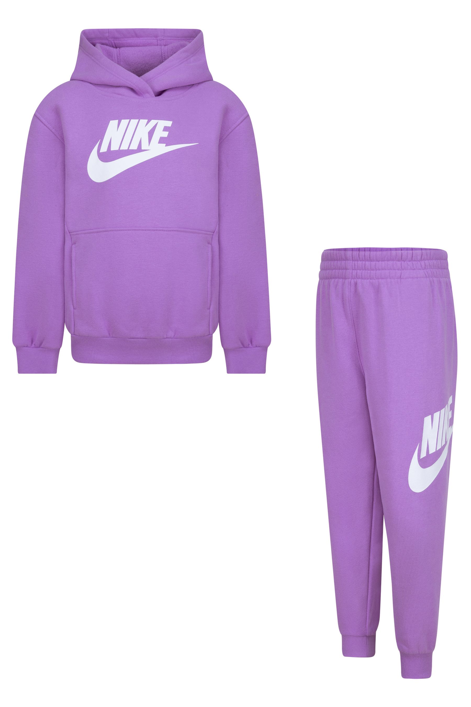 Флисовый спортивный костюм Club для малышей Nike, фиолетовый цена и фото