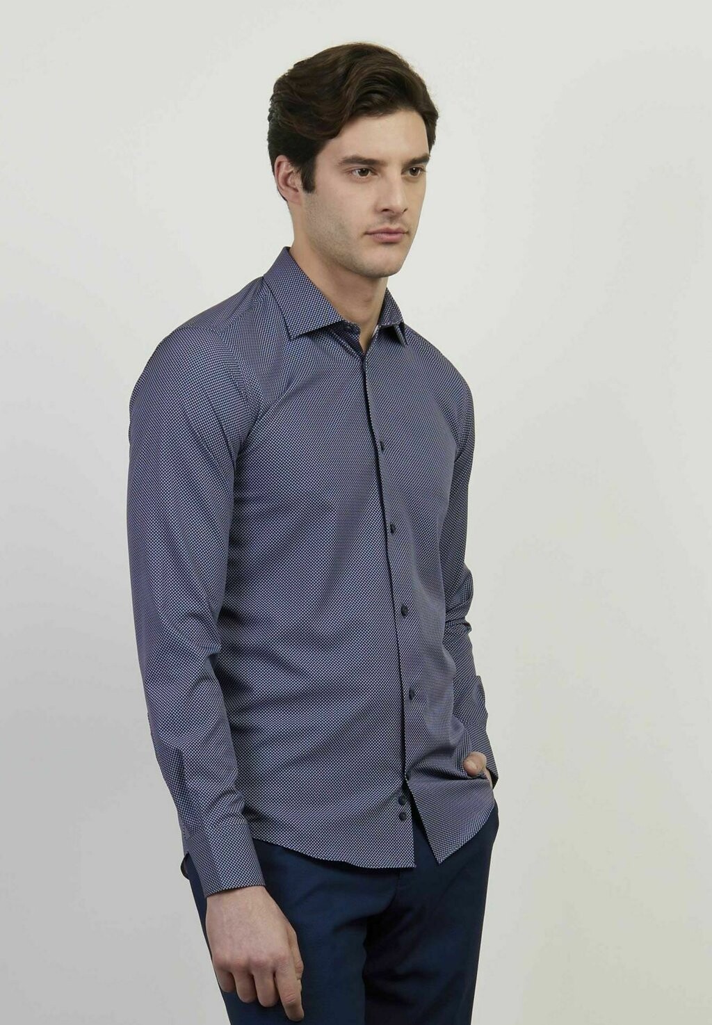 

Рубашка SLIM FIT TECHNICAL Conbipel, цвет blu scuro