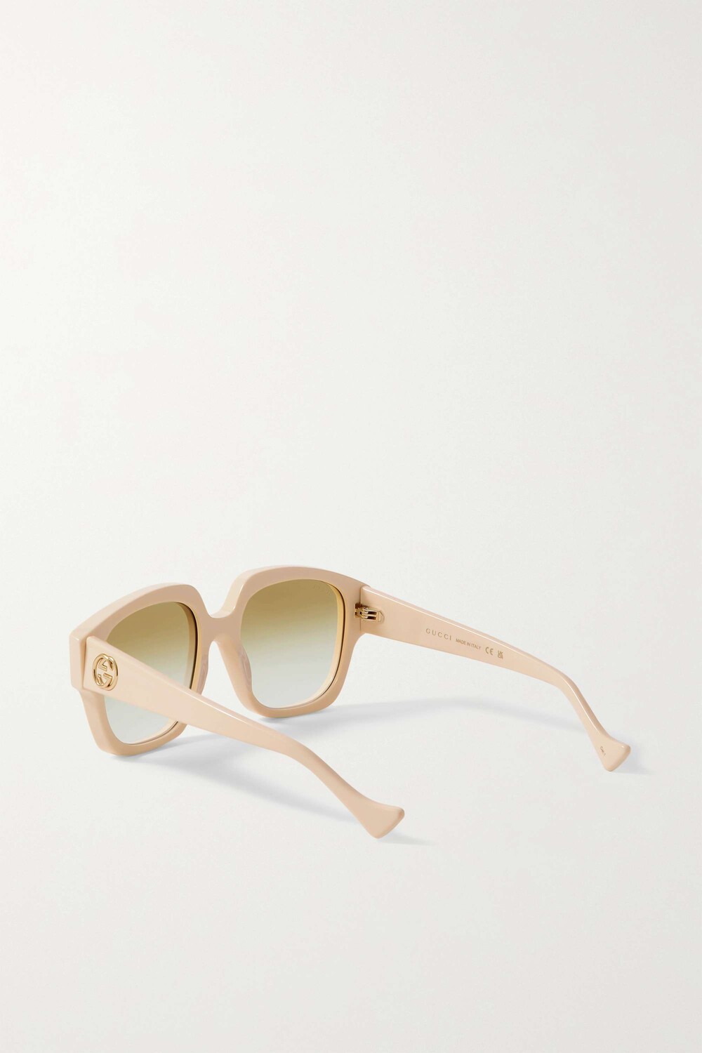 

GUCCI EYEWEAR солнцезащитные очки в квадратной оправе с логотипом GG, белый