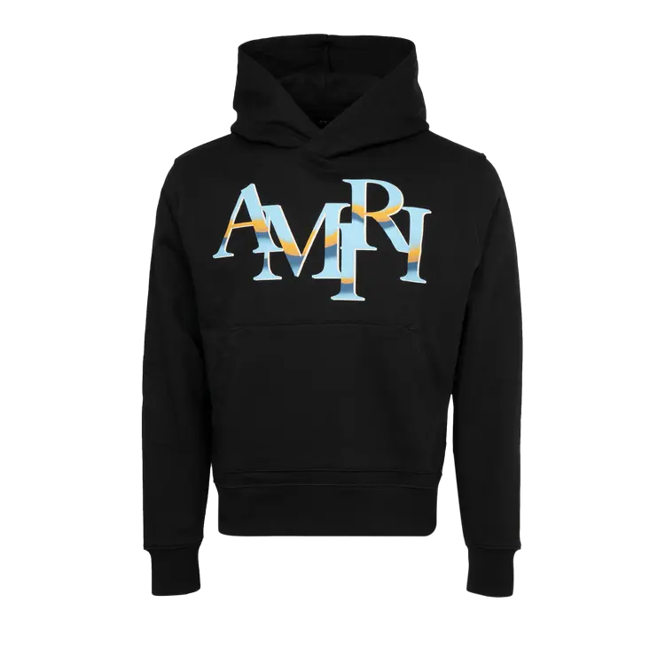 

Худи Amiri Staggered Chrome 'Black', черный