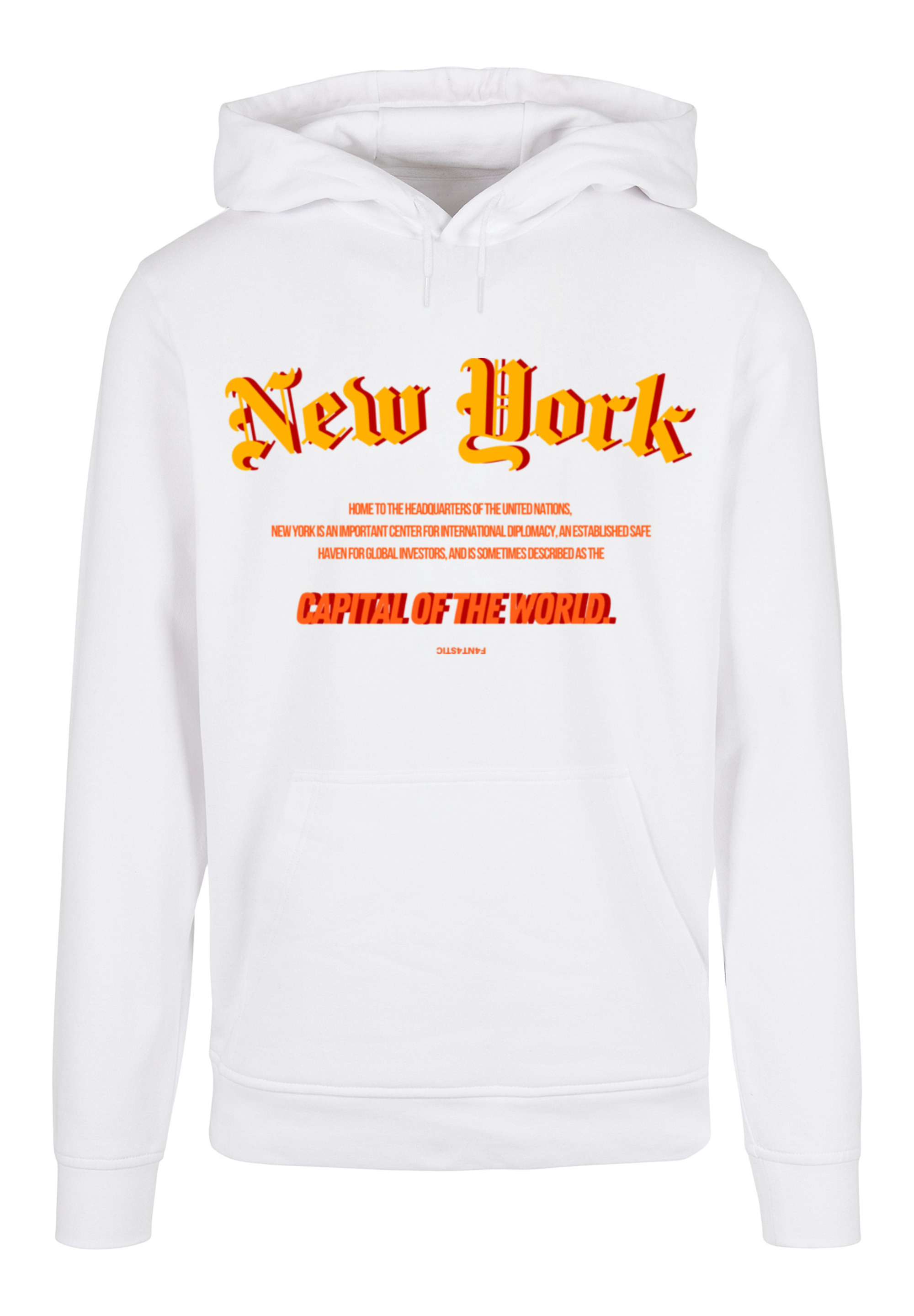 Пуловер F4NT4STIC Basic Hoodie New York HOODIE, белый