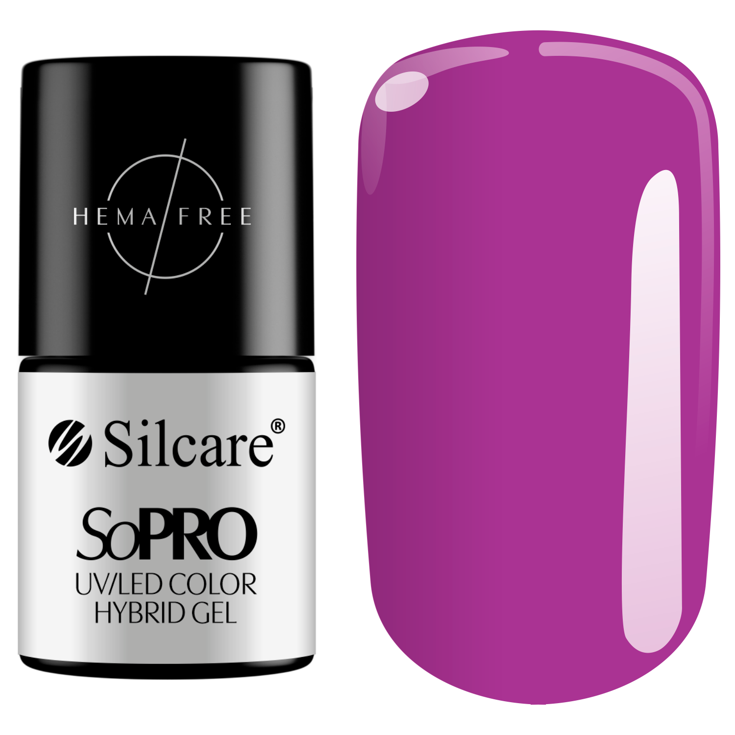 Гибридный лак для ногтей 012 Silcare Sopro Rich Color, 7 гр