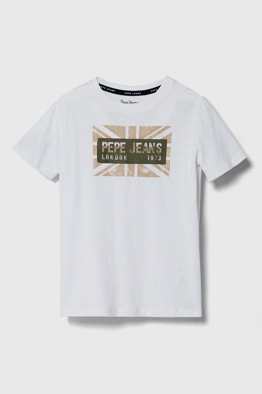 

Pepe Jeans Детская хлопковая футболка RANDAL, белый