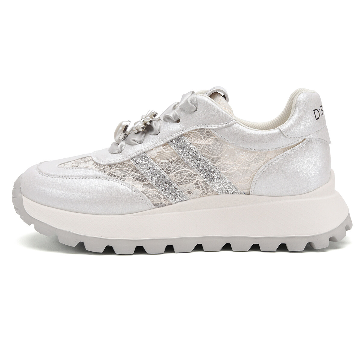 

Кроссовки D:FUSE SCANDINAVIA Chunky Sneakers Women's Low-top Silver, серебряный