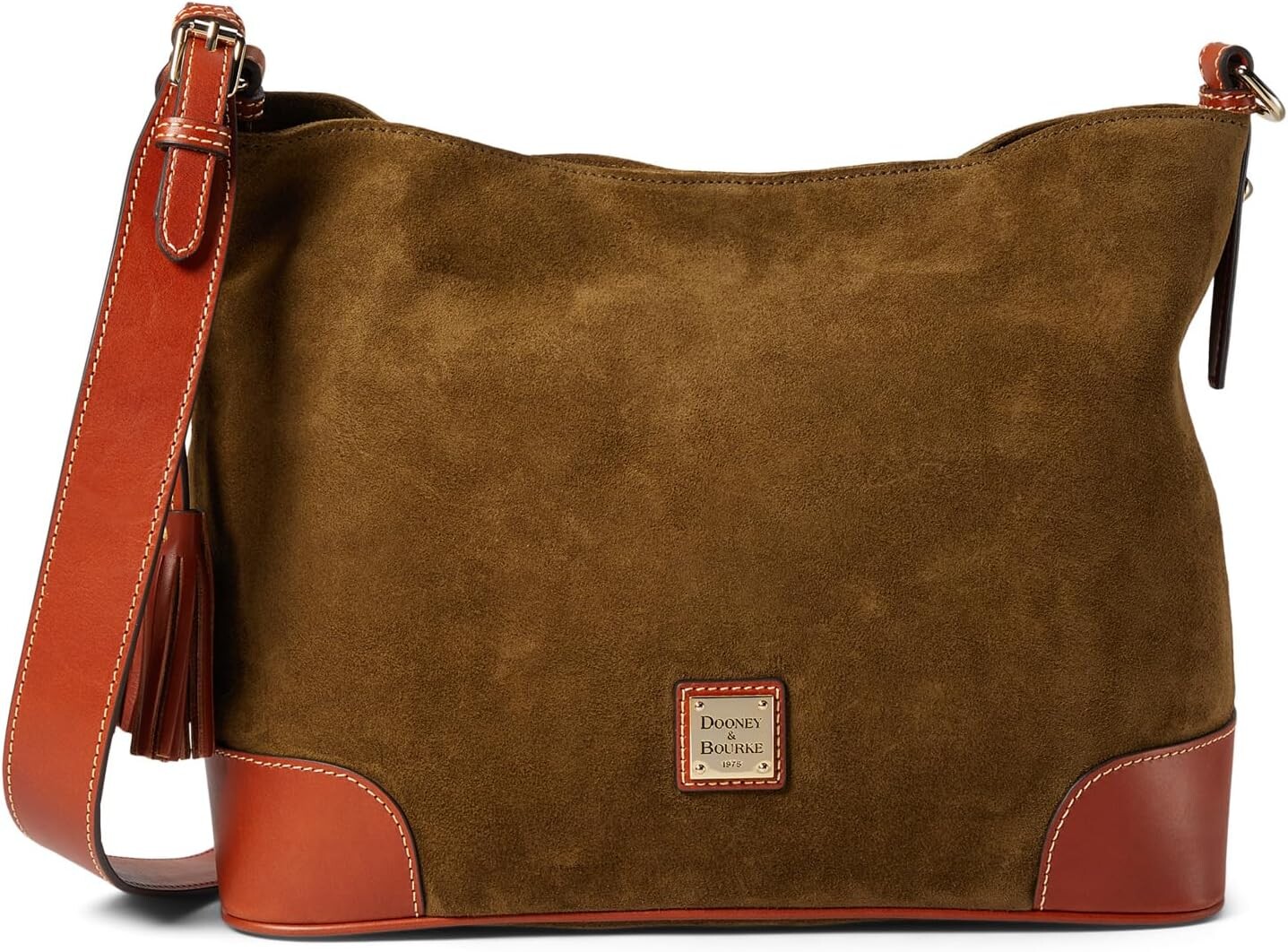 

Замшевая большая сумка Dooney & Bourke, цвет Olive
