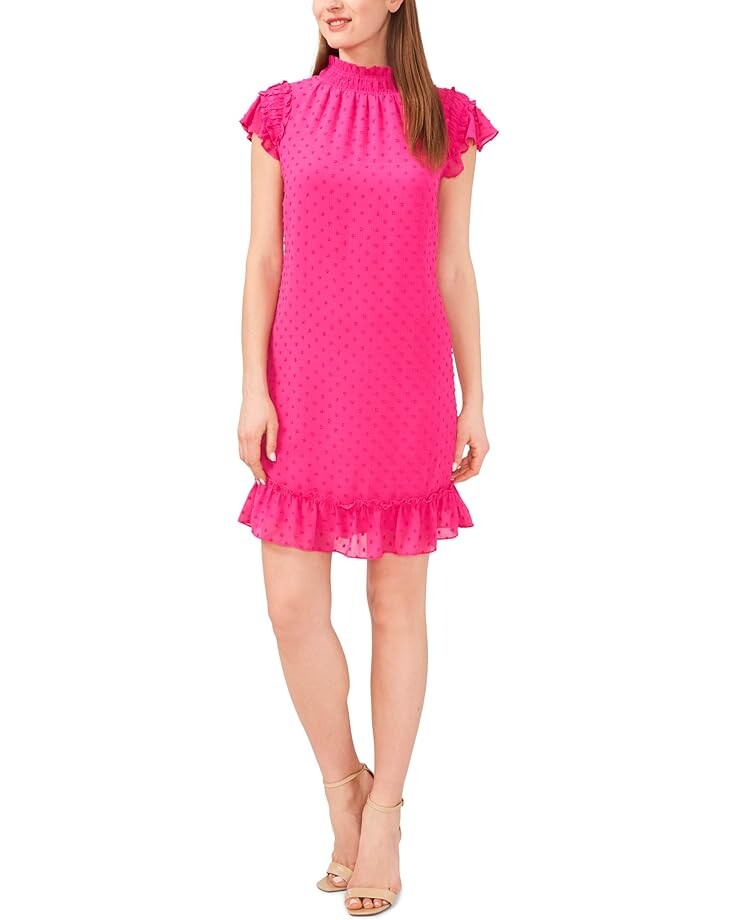 

Платье CeCe Mock Neck Clip, цвет Bright Rose