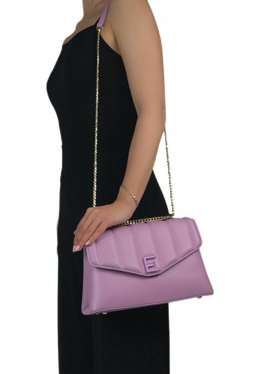 

Сумка через плечо Premium Shoulder Medium Со Стёганым Клапаном Enposh, фиолетовый