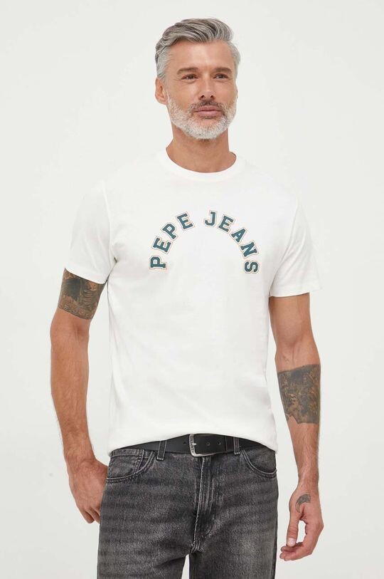 

Хлопковая футболка Westend Pepe Jeans, бежевый