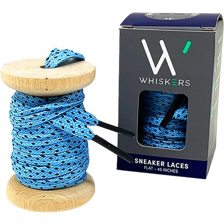 

Кроссовки на плоской подошве с кружевом Whiskers, цвет Light Blue/Black