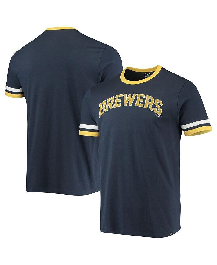 

Мужская темно-синяя футболка с названием команды Milwaukee Brewers '47 '47 Brand, синий