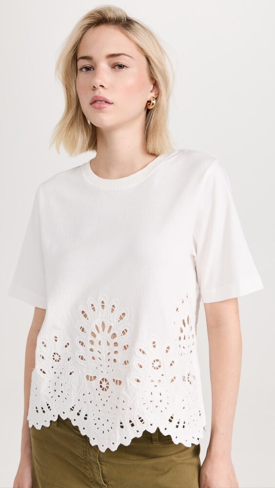

Футболка Sea Cassidy Eyelet, белый