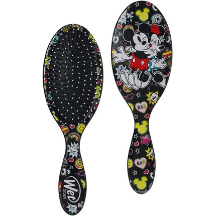 

Мокрая щетка Disney Original Detangler Расческа для волос Mickey Kisses Minnie для женщин, мужчин и детей — натуральные прямые густые и вьющиеся волосы Wet Brush