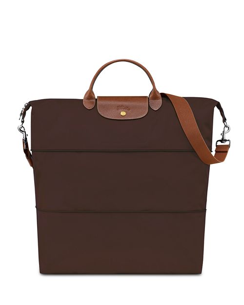 цена Оригинальная расширяемая дорожная нейлоновая сумка выходного дня Le Pliage Longchamp, цвет Brown