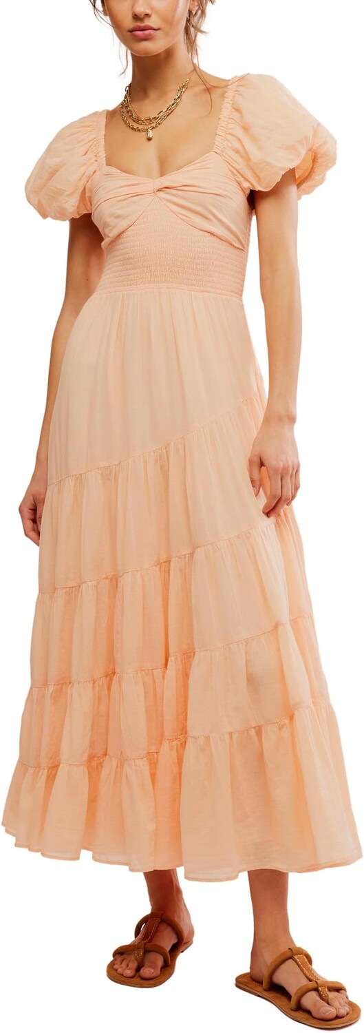 

Платье Free People Short Sleeve Sundrenched, цвет Almost Apricot