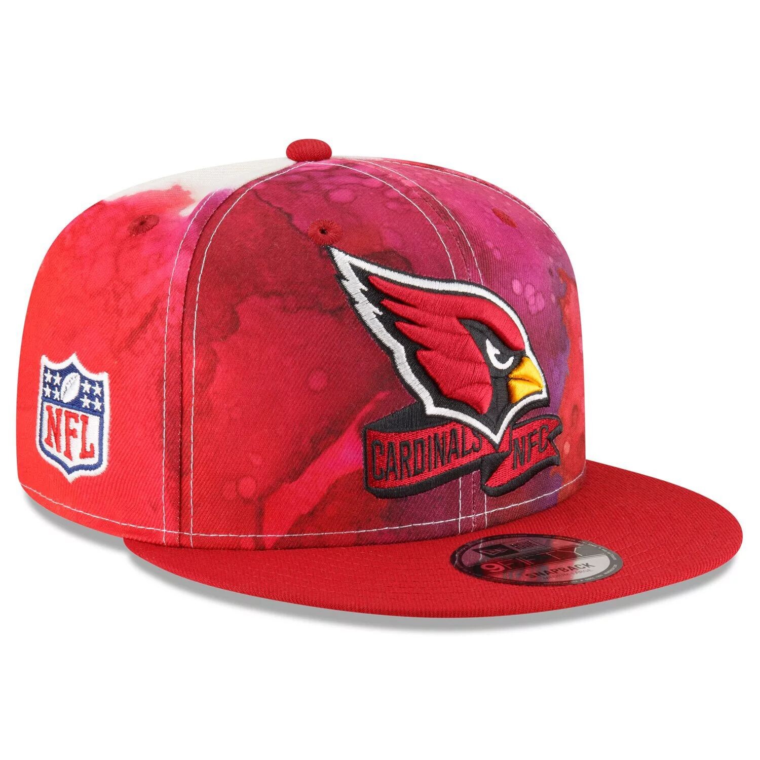 

Мужская кепка New Era Cardinal Arizona Cardinals 2022 Sideline 9FIFTY Ink Dye Snapback
