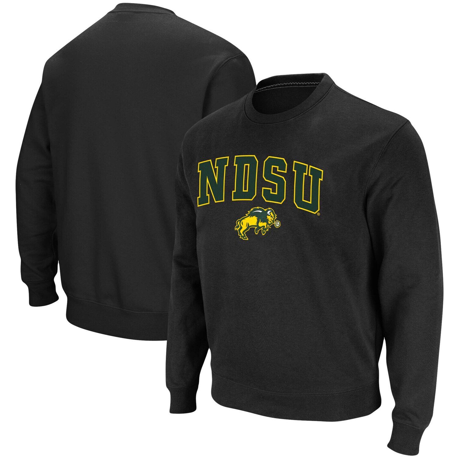 

Мужской черный твиловый пуловер NDSU Bison Arch & Logo Tackle Colosseum