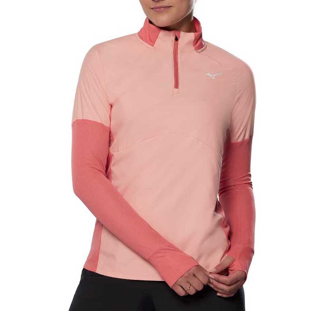 

Футболка с длинным рукавом Mizuno Hybrid, розовый