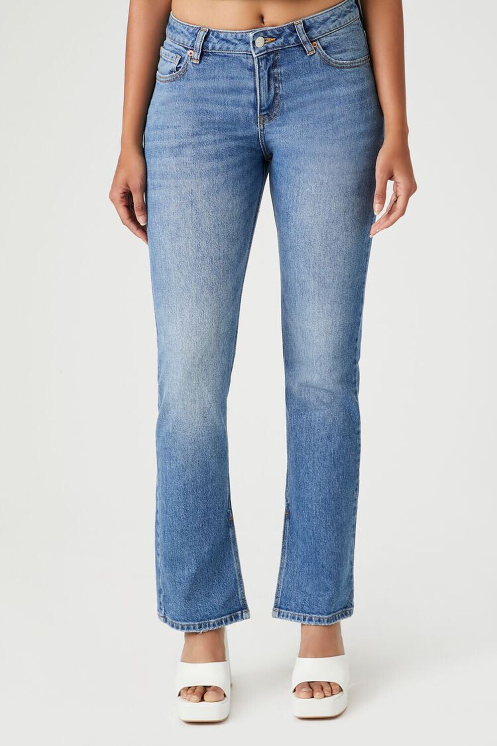

Прямые джинсы из эластичного денима Forever 21, деним