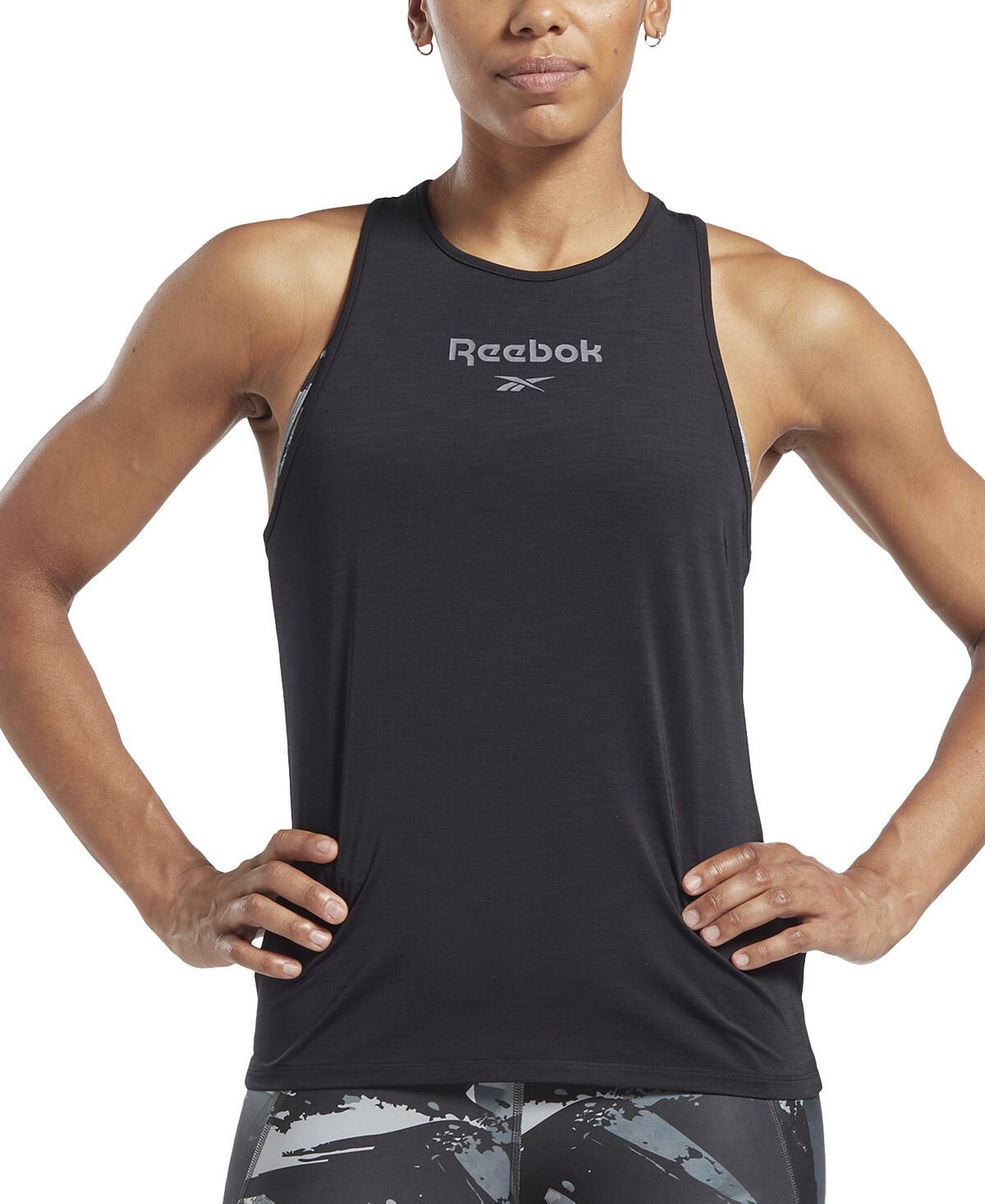 

Женская майка с графическим рисунком ACTIVCHILL Reebok, черный
