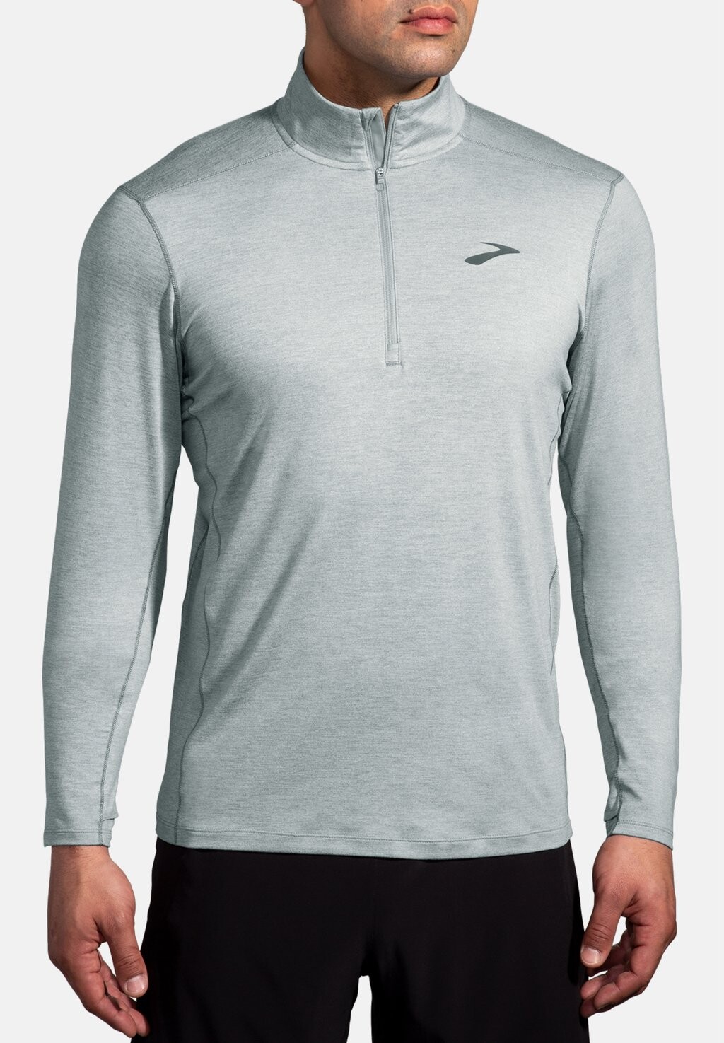 

Футболка с длинными рукавами Dash 1/2 Zip Brooks, цвет htr stone